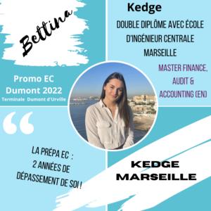 Bettina 20222 Kedge Marseille