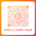 Accès Insta page @prepa_ec_dumont_toulon