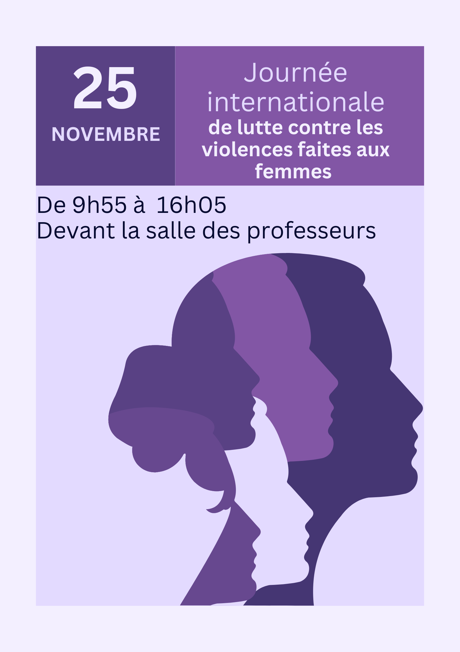 Journée internationale de lutte contre les violences faites aux femmes